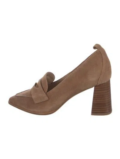 Pre-owned L'agence Suede Pumps In Brown
