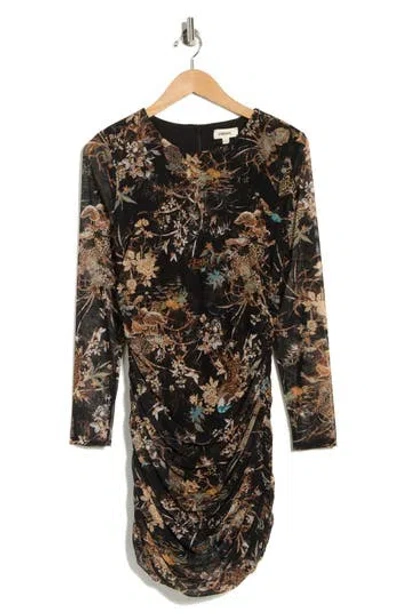 L'agence Sunny Long Sleeve Minidress In Multi