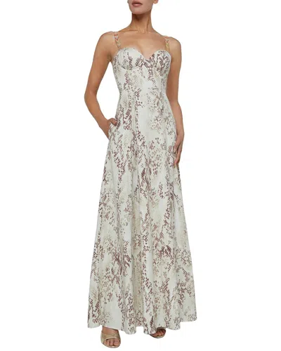 L'agence Sutton Strap Maxi Dress In Neutral