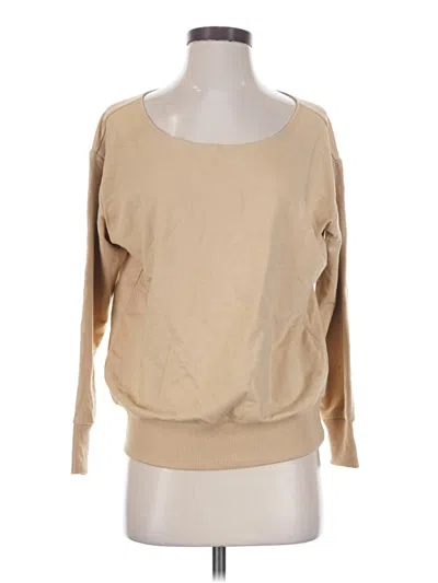 Pre-owned L'agence Sweatshirt In Tan