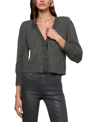 L'agence Talulla Cardigan In Char-charcoal