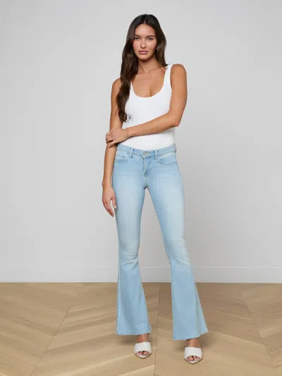 L'agence Taney Low-rise Flare Jean In Blue