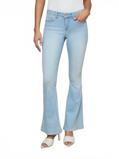 L'agence Taney Low-rise Flare Jeans In Normandie In Blue