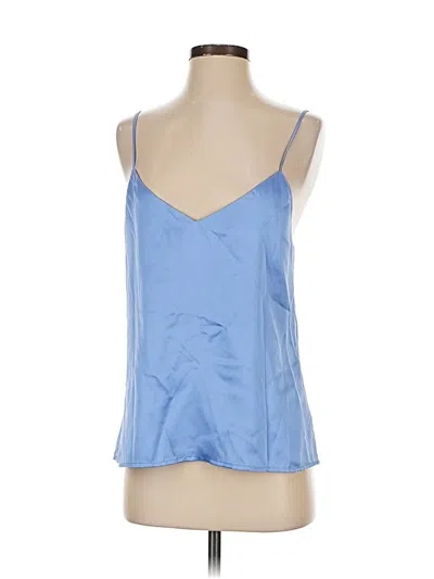 Pre-owned L'agence Tank Top Blue Strapless Neckline Tops