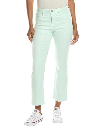 L'agence Tati High-rise Crop Micro Boot Jean In Green