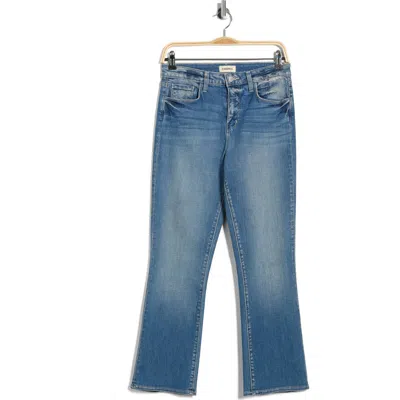 L'agence Tati High Rise Crop Micro Bootcut Jeans In Blue