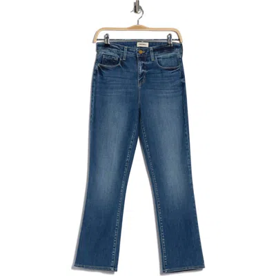 L'agence Tati High Rise Crop Micro Bootcut Jeans In Blue