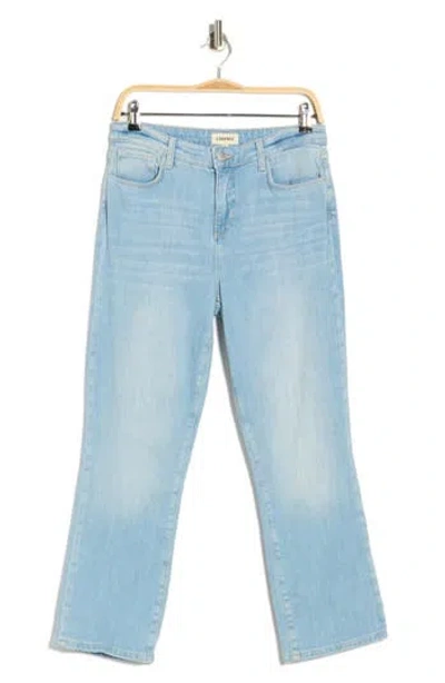 L'agence Tati High Waist Crop Micro Bootcut Jeans In Gray
