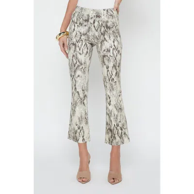 L'agence Tati Mico Crop Bootcut Jeans In Green