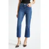 L'agence Tati Micro Crop Bootcut Jeans In Blue