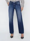 L'agence Tatum Low-rise Stovepipe Jean In Trenton In Blue