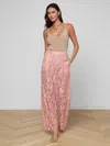 L'agence Tavia Lace Pull On Pants In Pink