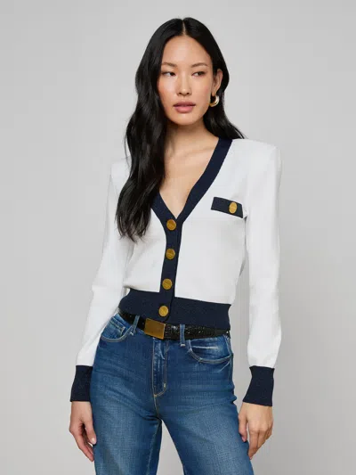 L'agence Taya Cardigan In White