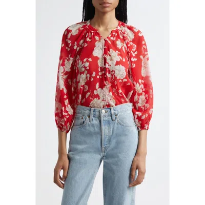 L'agence Teagan Puff Sleeve Top