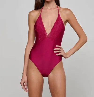 L'agence Terra One-piece Swimsuit In Cherry In Red