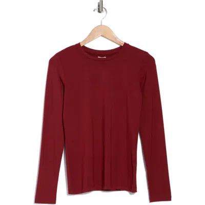 L'agence Tess Long Sleeve Stretch Jersey Top In Animal Print
