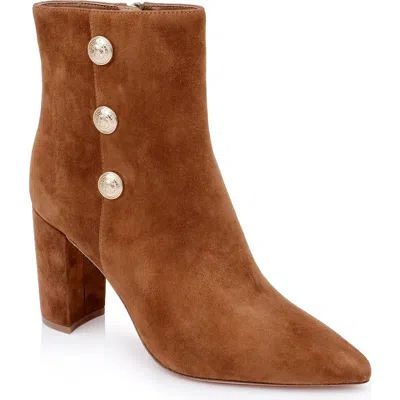 L'agence Theodora Ii Pointed Toe Bootie In Brown