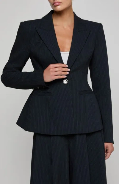 L'agence Therese Cinch Waist Blazer In Blue