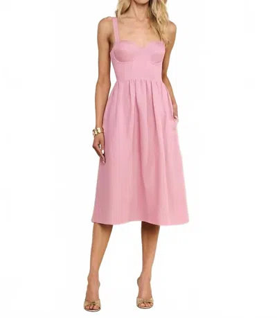 L'agence Tiani Bustier Dress In Lilac In Pink