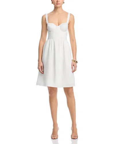 L'agence Tiani Bustier Dress In White