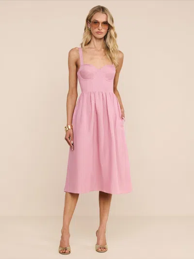 L'agence Tiani Bustier Dress In Pink