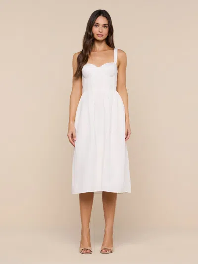 L'agence Tiani Bustier Dress In White