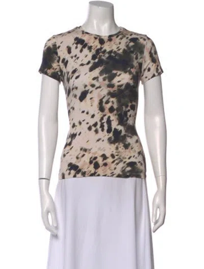 Pre-owned L'agence Tie-dye Print Crew Neck T-shirt