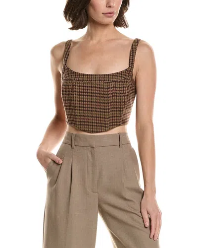 L'agence Tiffany Woven Tops In Brown
