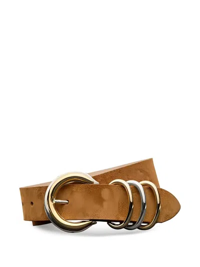 L'agence Tobar Ring Leather Belt In Brown