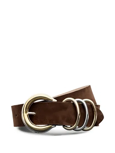 L'agence Tobar Ring Leather Belt In Brown