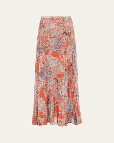 L'AGENCE TORIN PLEATED MAXI SKIRT