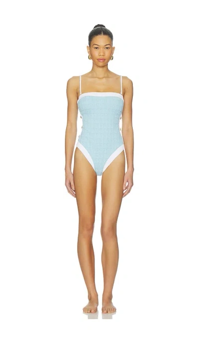 L'agence Tory One Piece Swimsuit In Blue