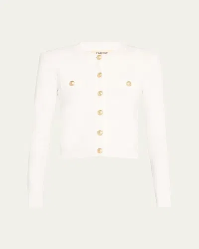 L'agence Toulouse Button-down Cardigan In White