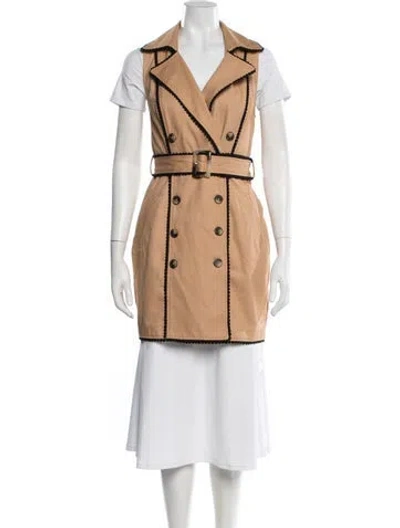 Pre-owned L'agence Trench Coat In Brown