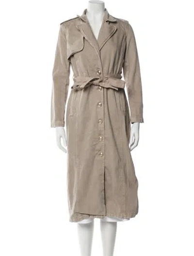Pre-owned L'agence Trench Coat In Neutral