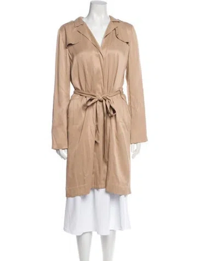 Pre-owned L'agence Trench Coat In Neutral