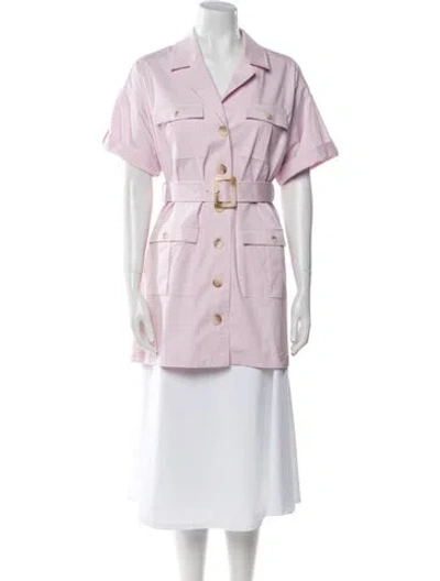 Pre-owned L'agence Trench Coat In Pink