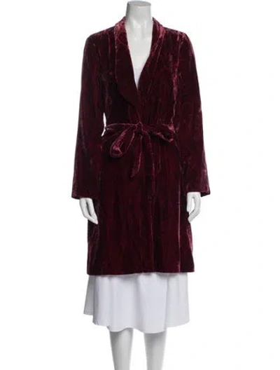 Pre-owned L'agence Trench Coat In Purple