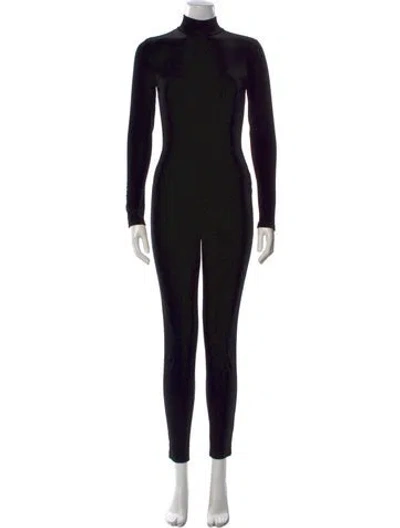 Pre-owned L'agence Turtleneck Jumpsuit In Black