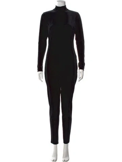 Pre-owned L'agence Turtleneck Jumpsuit In Black