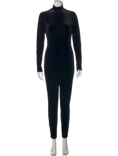 Pre-owned L'agence Turtleneck Jumpsuit In Black