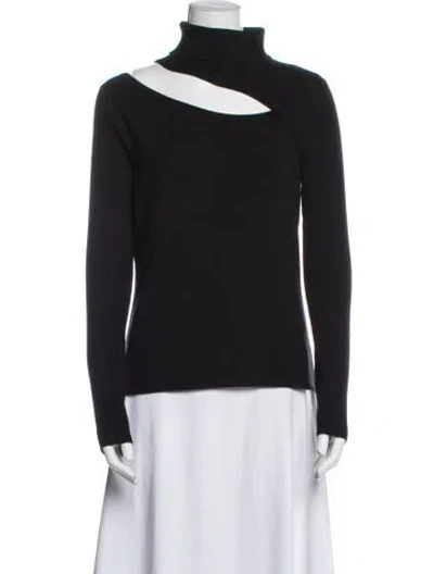 Pre-owned L'agence Turtleneck Long Sleeve Sweatshirt In Blue