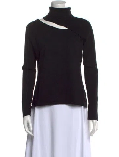 Pre-owned L'agence Turtleneck Sweater In Black