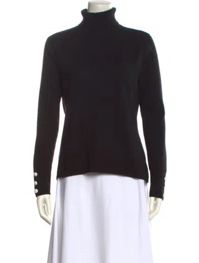 Pre-owned L'agence Turtleneck Sweater In Black