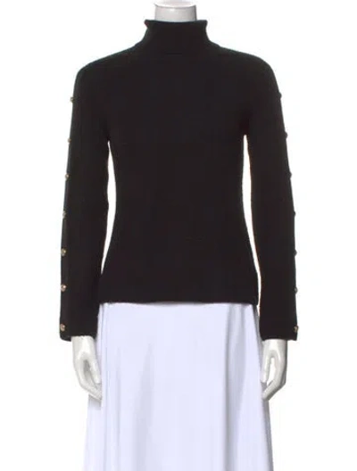Pre-owned L'agence Turtleneck Sweater In Black