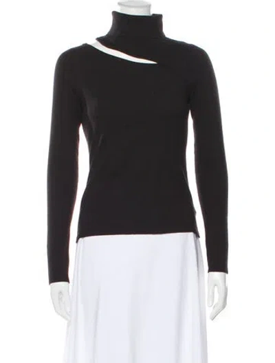 Pre-owned L'agence Turtleneck Sweater In Black