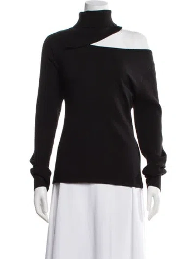 Pre-owned L'agence Turtleneck Sweater In Black