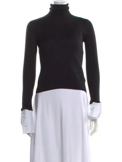 Pre-owned L'agence Turtleneck Sweater In Black