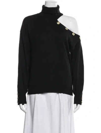 Pre-owned L'agence Turtleneck Sweater In Black