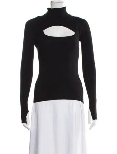 Pre-owned L'agence Turtleneck Sweater In Black